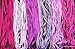 New 7mm Size ThreadNanny 6 Spools of 100% Pure Silk Ribbons - Purple Tones - 60 mts x 7mm
