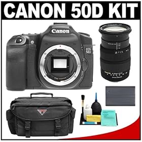 Canon EOS 50D Digital SLR Camera and Sigma 18-200mm Optical Stabilizer Zoom Lens + Case +... by Canon
