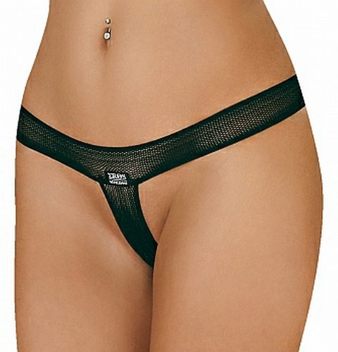 Eros Veneziani String Tanga, No 2508, schwarz, Small-Medium