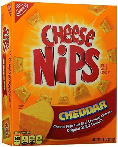 Nabisco Cheese Nips Cheddar Baked Snack Crackers by Cheese Nips