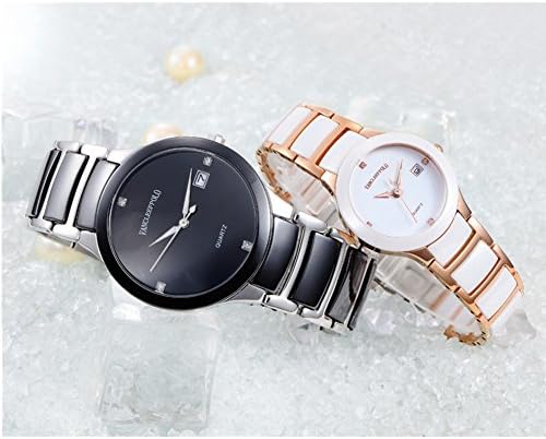 Vancleef Polo Lover's Sapphire Dial Analog Display Japanese Quartz Couples Pair Wrist Watch