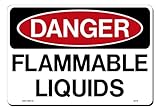 UPC 762529046173 product image for Lynch Signs 14 in. x 10 in. Sign Black and Red on White Plastic Danger Flammable | upcitemdb.com