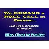 ROLL CALL IN DENVER - 5 (6 Postcards) (For Hillary Clinton Supporters only)