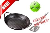 Produkt-Bild: GR&Auml;WE&reg; PROFI schmiedeeiserne Servierpfanne (/) 24 cm -- extra hoher Rand --