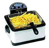 Secura 4.2L/17-Cup 1700-Watt Stainless-Steel Triple-Basket Electric Deep Fryer Digital Control