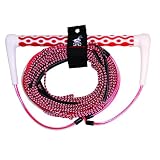Kwik Tek Airhead Dyna Core Wakeboard Rope, Red, 70 -Feet