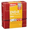 Memorex DVD-R 16X Slim Disc Pack - 10 pk.