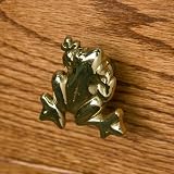 Solid Brass Frog Cabinet Knob - Polished& Lacquered Brass