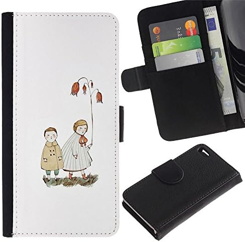 Be Good Phone Accessory // Leather Wallet Case Card Holder Flip Pouch for Apple Iphone 4 / 4S // White Pastel Sea Love Couple