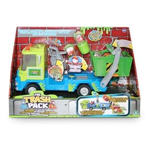 Trash Pack - 6533 - Figurine - Camion Benne + 2 Personnages et Poubelles
