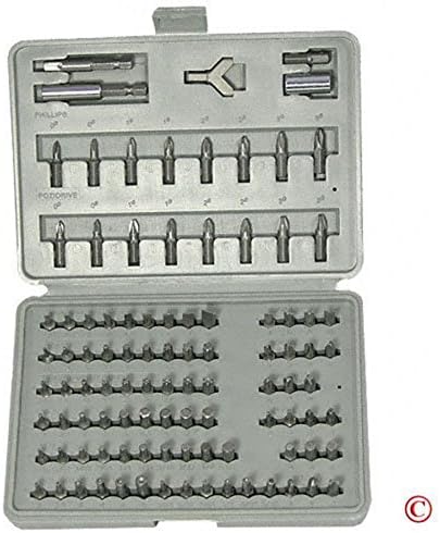100 pc Security Bits Torx Torq Tamper Proof Hex Set