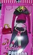 Barbie Fashion Fever- Purple gray and green shirt gray and purple striped pants purple purse sunglasses and shoes