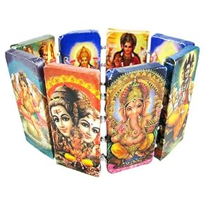 Paper Artwork Hindu Gods & Goddesses Stretch Bracelet
