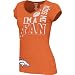Reebok Denver Broncos Women's I'm A Fan Burnout Short Sleeve T-Shirt Medium