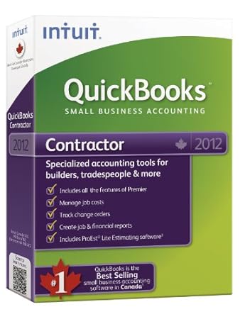 Quickbooks Premier Contractor Edition 2012 Win