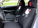 Universal Car Seat Cover - 10pcs Full Set... Hello Kitty Black .