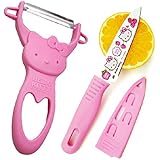 1 X Pink Hello Kitty Fruit Parer Slicer and De-corer Cartoon Fruit Knife
