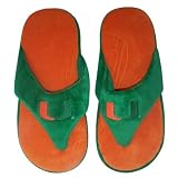 Miami Hurricanes UM NCAA Comfy Flip Flop Slipper 2Xlarge