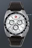 Swiss Military Hanowa Challenger 40mm Watch - White Dial, Black Leather Strap 06-4091-04-001.7