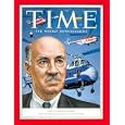 Igor Sikorsky Art Print Poster By TIME Magazine, 8" x 10", with Black Wood Frame