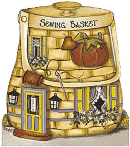 Brandywine Woodcrafts - Sewing Basket Display for Miniatures