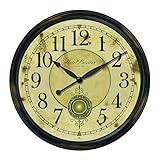 IMAGE OF Infinity Instruments Hotel Perdier - Large Distressed Resin w/internal pendulum, Clock