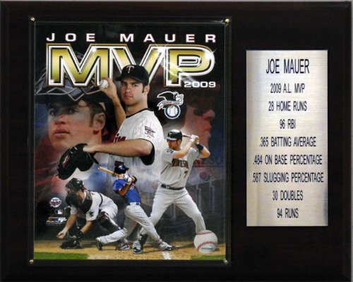 MLB Joe Mauer MVP Minnesota Twins Player Plaque