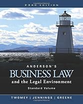 Anderson's Business Law and the Legal Environment, Standard Volume