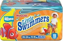 Huggies Little Swimmers Disposable Swimpants, Nemo and Tigger, Size M (24-34 Lbs), 11-Count Packages (Pack of 2) (22 Swimpants)