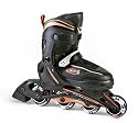 VIBES Adjustable Inline-Skate for Kids Skippy, schwarz-orange