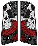 Empire Skull N Crossbones .45 Grips - Red