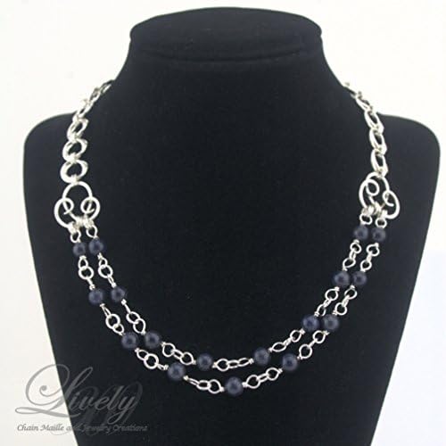 Layered Necklace with Blue Aventurine Beads