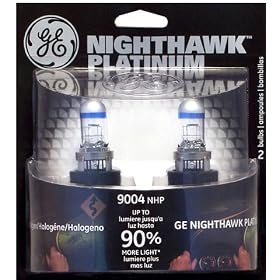 GE NIGHTHAWK 9004NHP/BP2 Platinum Replacement Bulb, Pack of 2
