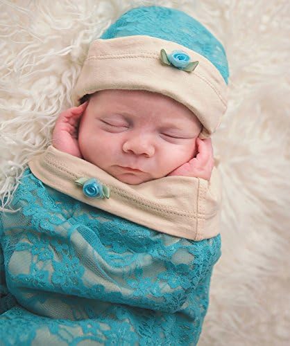 Jasmine Lace - Blue, 0-3 Months