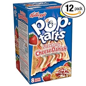 Pop-Tarts, Strawberry Cheese Danish, 14.1-Ounce, 8-Count Boxes (Pack of 12)