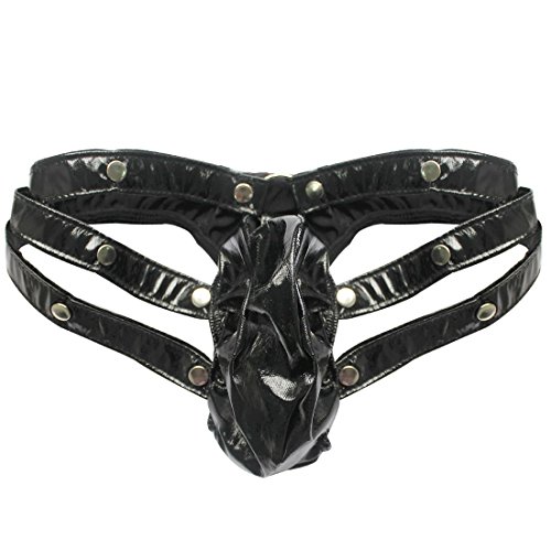 Yizyif man s sexy g-string thongs jockstrap leather lik…