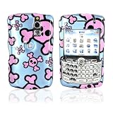 for Blackberry Curve 8330 Hard Case Skulls PINK BLUE!