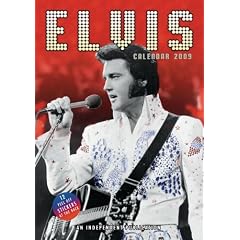 Elvis Presley 2009 Wandkalender mit Stickern