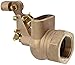 Robert Manufacturing RF610 Series Bob Red Brass Float Valve with Compound Operating Lever, 1-1/2" NPT Female Inlet x Free?Flow Outlet, 180 gpm at 85 psi Pressure