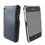 BLACK CEO Slim Fit Back Leather Case/Cover/Protector for Apple iPhone 3G 8GB 16GB + Screen Protector