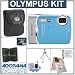 Olympus Stylus 850 SW Digital Blue Camera Kit, with 2 GB xD Picture Memory Card, Camera Bag, Table Top Tripod, EZ Digital Photography Guide Card. Spare LI- 42B Lithium-Ion Rechargeable Battery, Slinger Digital Memory Case(4), Professional Lens Cleaning Kit