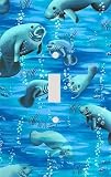 Wall Plates: Ocean Manatees Decorative Switchplate Cover