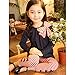 ASHERANGEL 2pcs Baby Girls Bowknot T-Shirt Top+Pants Leggings Trousers Outfit Navy 5T