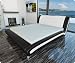 Design Lederbett Doppelbett Kunst-Leder schwarz-weiss 160x200 Bett inkl. Lattenrost