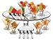 Libbey Just Desserts Mini Flare Glass with Platter, 18-Piece