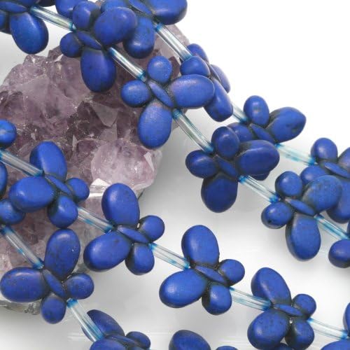 Howlite Turquoise Loose Spacer Charm Beads Butterfly 15x20mm 15.5" Strands Lapis Blue