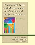 Handbook of Tests and Measurement in Education and the Social Sciences