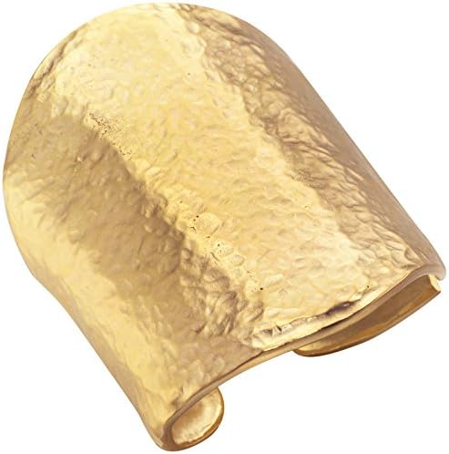 Kenneth Jay Lane Satin Gold Plated Hammered Cuff Bracelet