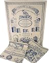 Set of 3 Blue Vintage Style French Country Tea Kitchen Towels:cuisine De Famille, Verrerie De Table, Table De Famille