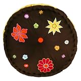 Bacati Valley of Flowers Floor Pillow